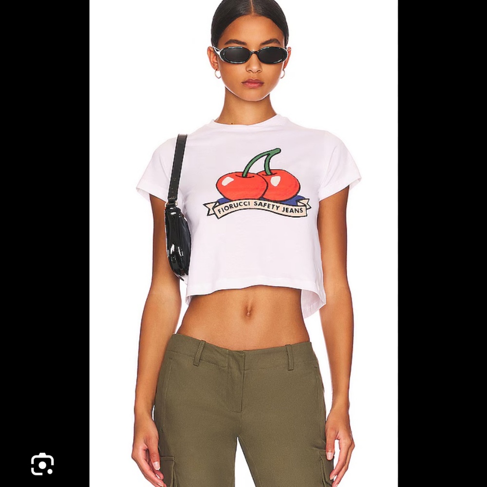Cherry T-Shirt in White FIORUCCI